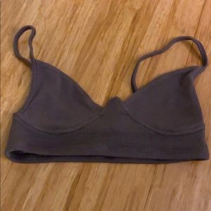 Worn Joah brown grey bra